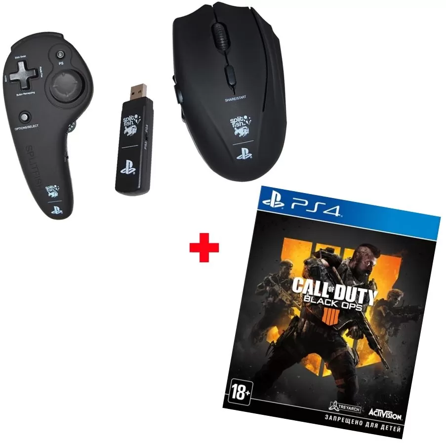 Купить игровая мышь беспроводная frag fx shark wireless controller + игра  call of duty: black ops 4 (русская версия) (ps4) по цене 8 940.00 р в  Москве в каталоге интернет магазина NextGame -