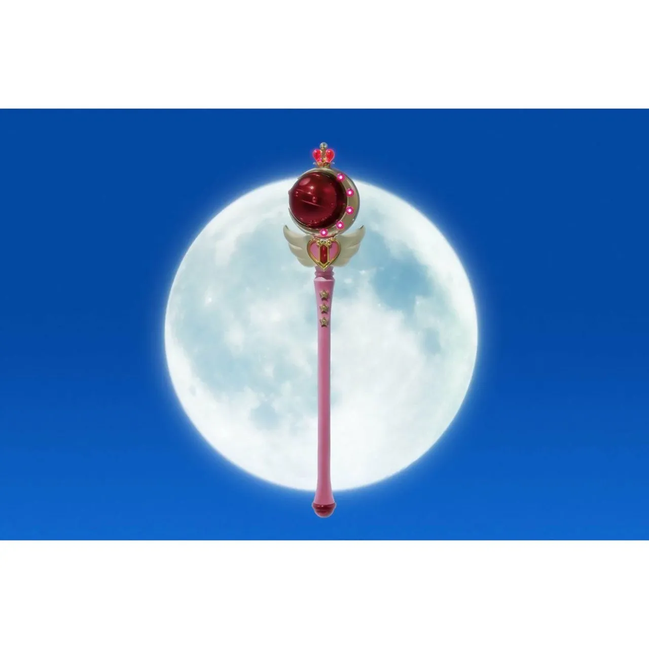 Волшебный жезл Bandai Tamashii Nations: Лунный Жезл с подвсеткой (Cuty Moon  Rod Brilliant Color Edittion) Проплика Сейлор Мун (Proplica Sailor Moon)  (608642) 52 см купить в Москве по цене 10 730.00 р