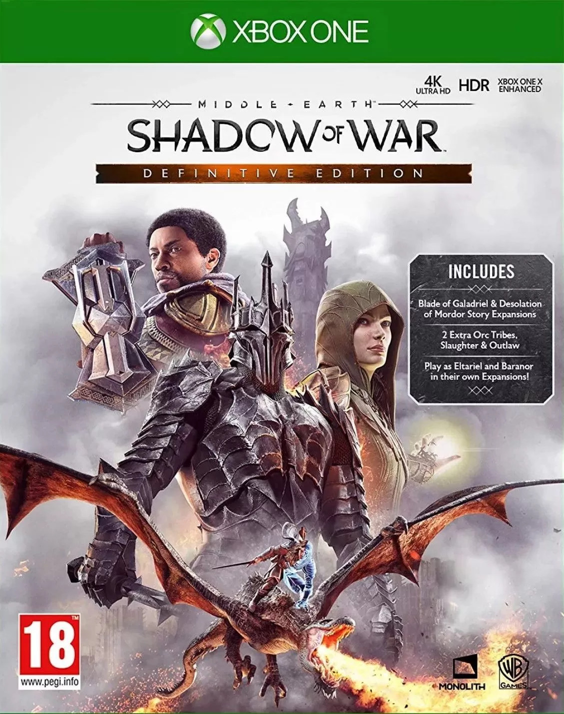 Игра Средиземье (Middle-earth): Тени войны (Shadow of War) Definitive  Edition Русская версия (Xbox One)