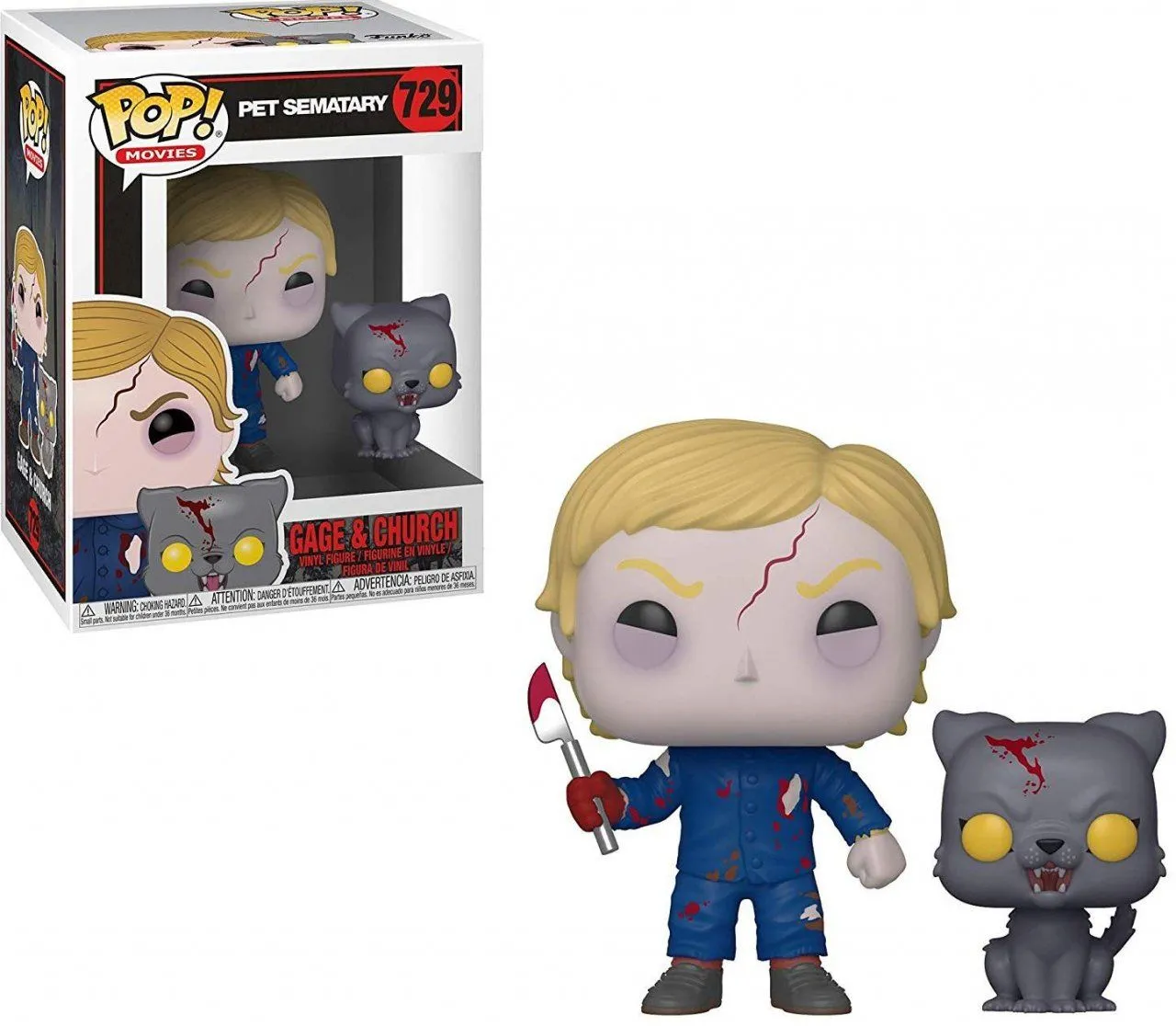 Фигурка Funko POP! Vinyl: Воскрешенные Гейдж и кот Черч (Undead Gage and  Church) Кладбище домашних животных (Pet Sematary) (37628) 9,5 см купить в  Москве по цене 1 290 р в каталоге интернет