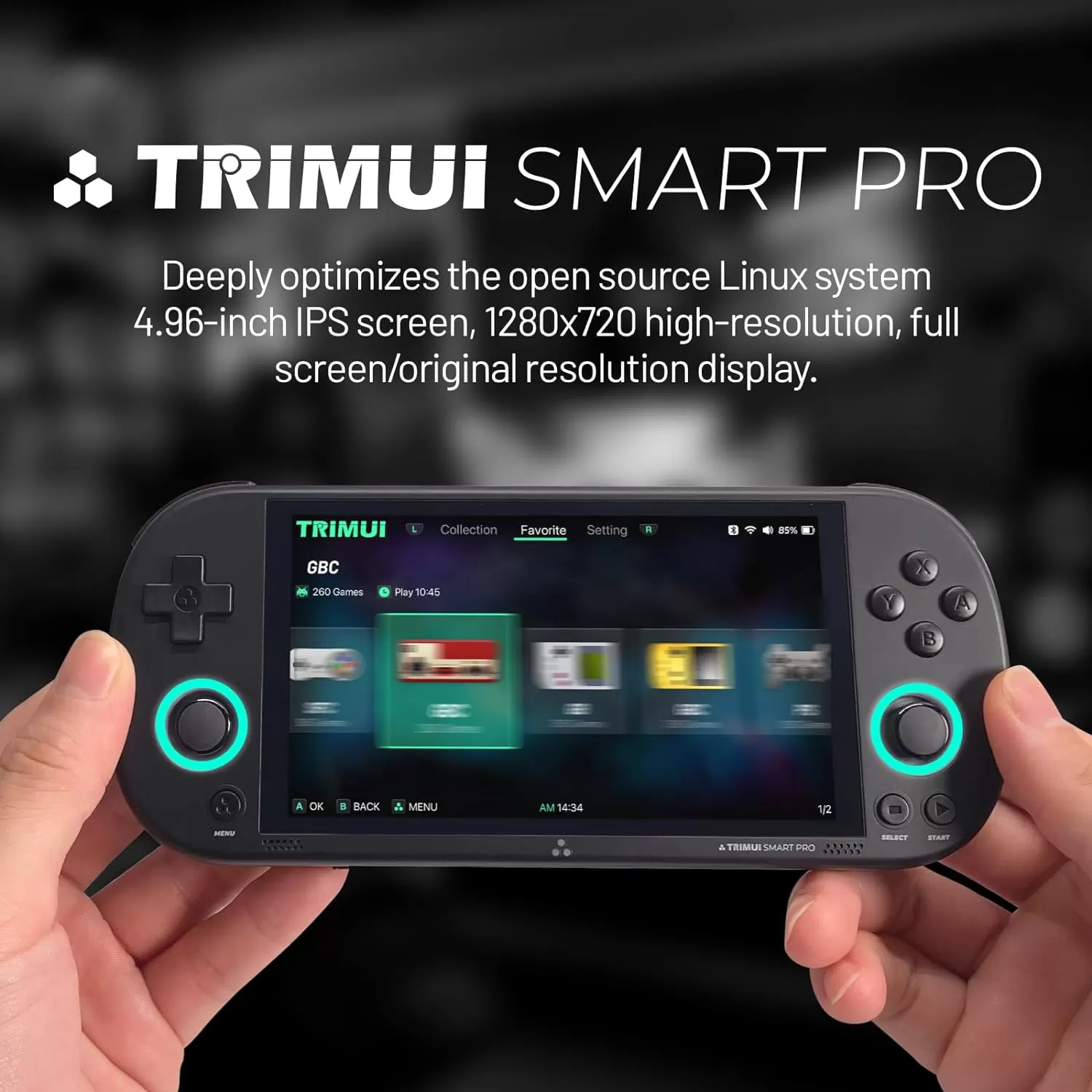 Купить Портативная игровая приставка TRIMUI Smart Pro 64 Гб Черный (Black)  для PC (компьютера) в Москве - NextGame