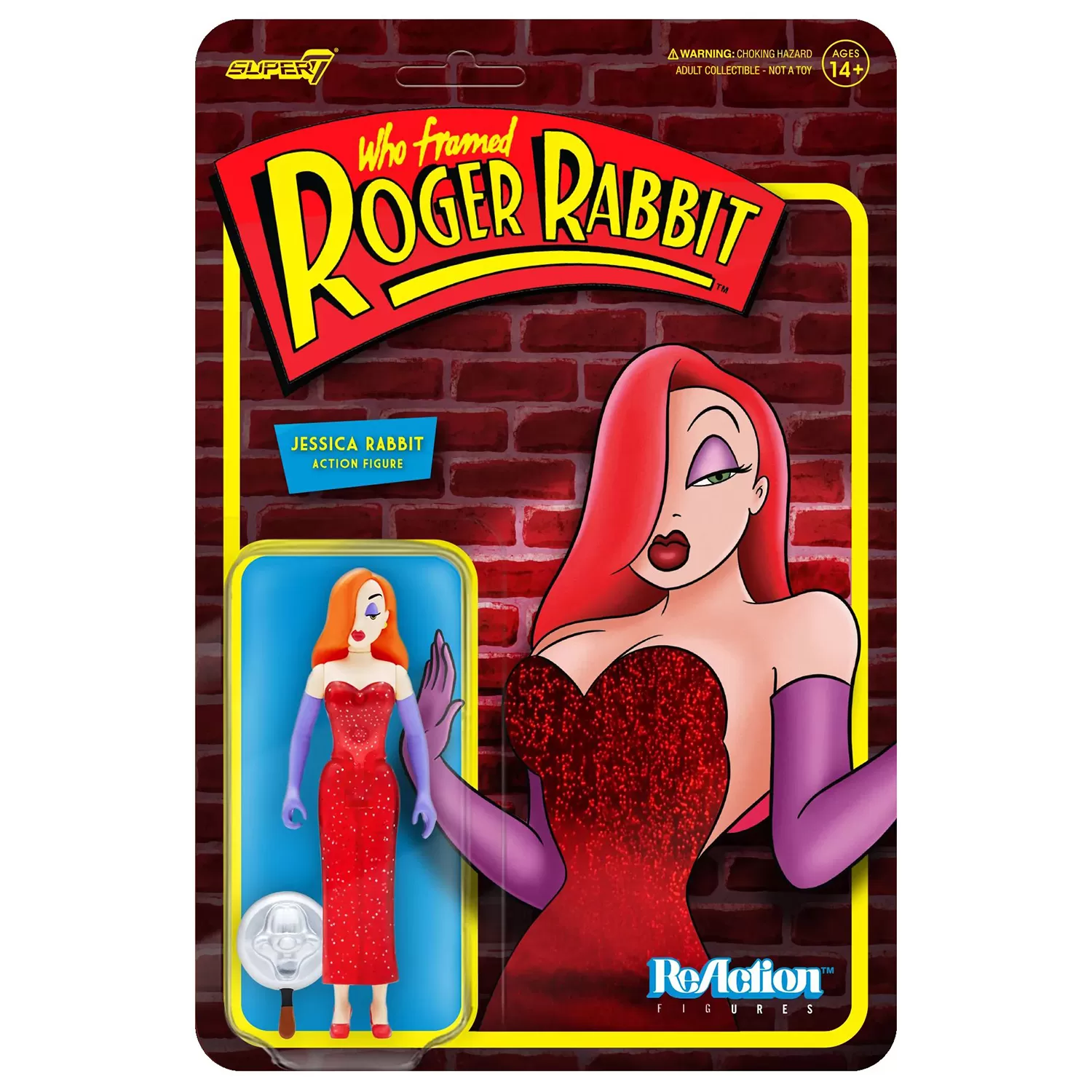 Подвижная фигурка Super7 ReAction figures: Джессика Рэббит (J. Rabbit) Кто  подставил кролика Роджера (Who Framed Roger Rabbit) (WFRRW01-JES-01) 9,5 см  купить в Москве по цене 2 680 р в каталоге интернет магазина «