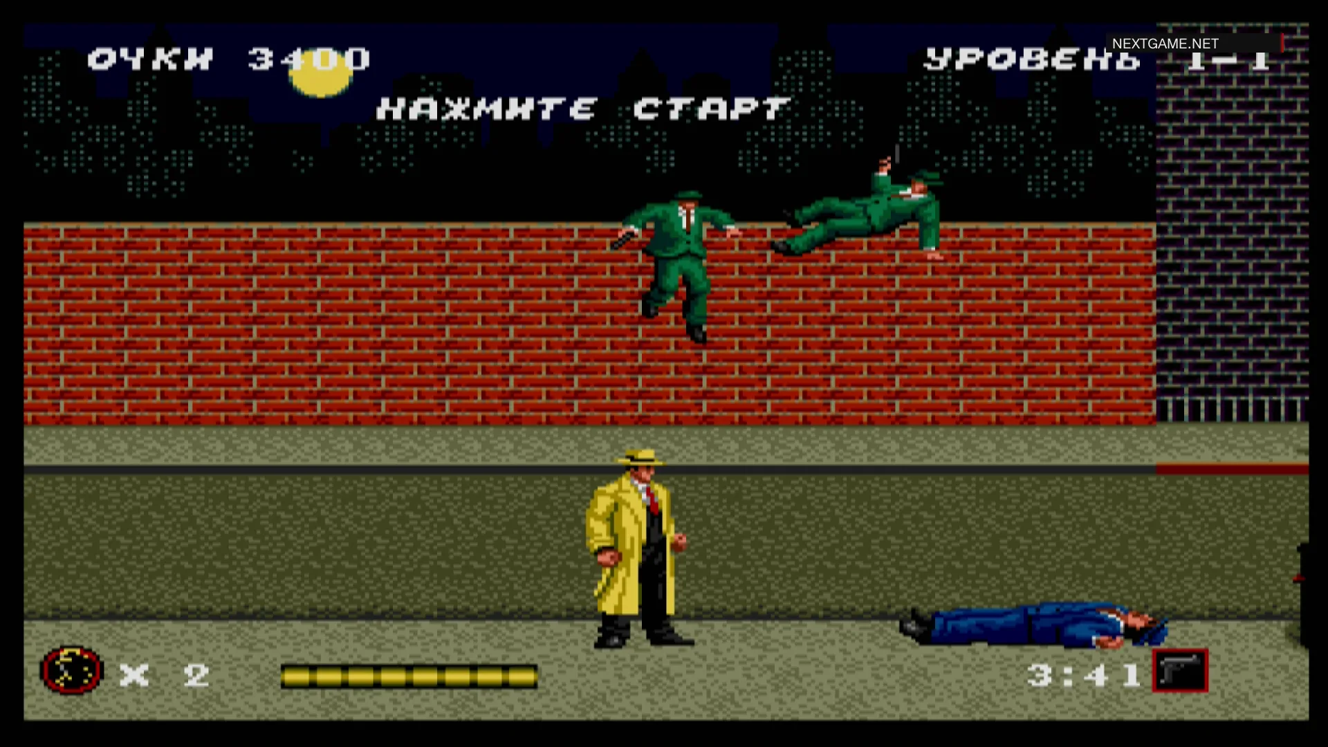 Купить картридж Dick Tracy (Дик Трейси) Русская Версия (16 bit) для Сеги