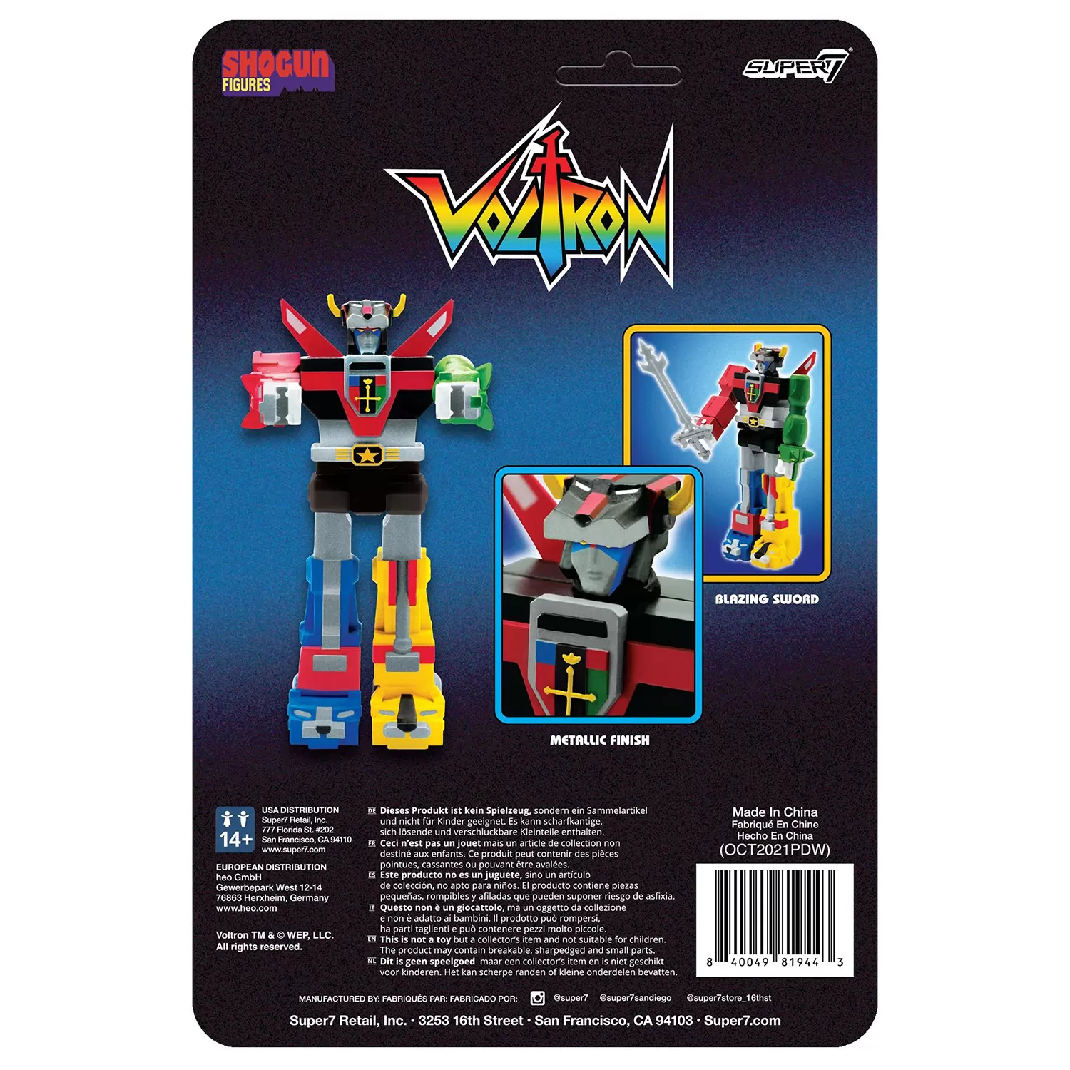 Подвижная фигурка Super7 ReAction figures: Вольтрон Сегун (Voltron  (Shogun)) Вольтрон (Voltron) (VOLTW01-VOL-03) 9,5 см купить в Москве по  цене 2 910 р в каталоге интернет магазина «NextGame» - характеристики,  сравнение, описание, скидки, доставка