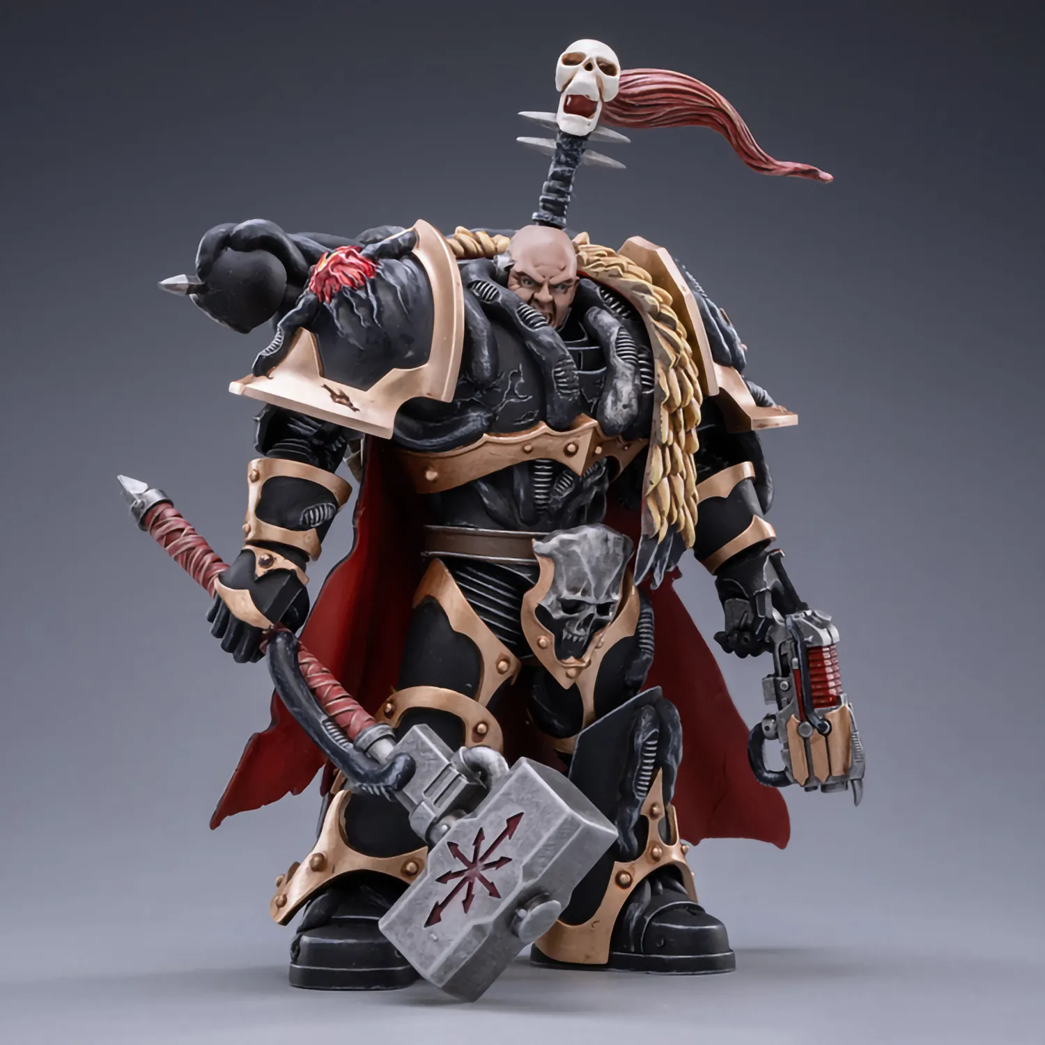 Фигурка JoyToy: Лорд Хаоса Калос Опустошитель 1:18 (Chaos Lord Khalos the  Ravager 1:18) Вархаммер 40K Хаос Космический Десантник Черный Легион  (Warhammer 40K Chaos Space Marine Black Legion) (JT2092) 12,7 см купить в