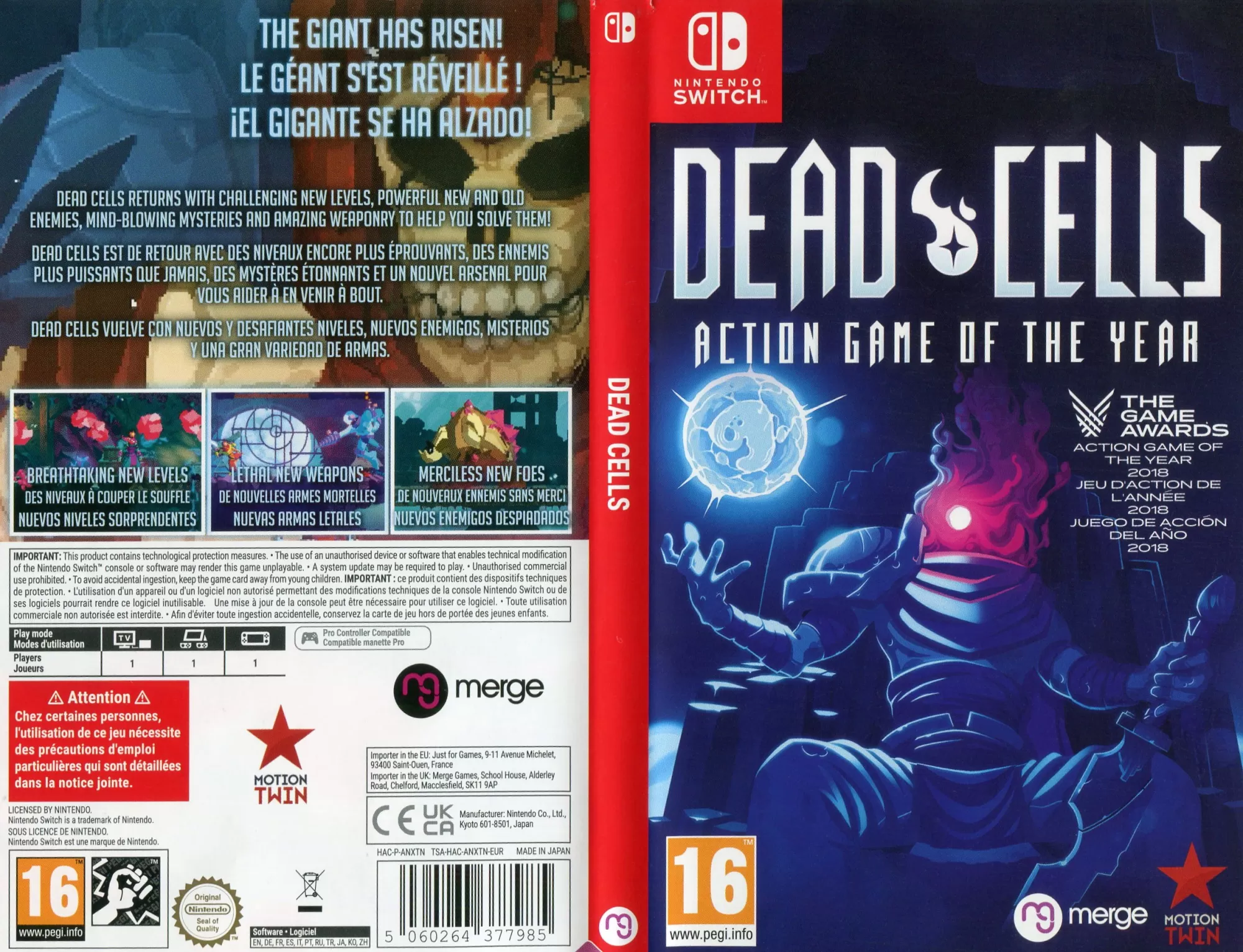 Купить игру Dead Cells: Action Game of the Year Русская версия (Switch) для Nintendo  Switch в Москве - NextGame