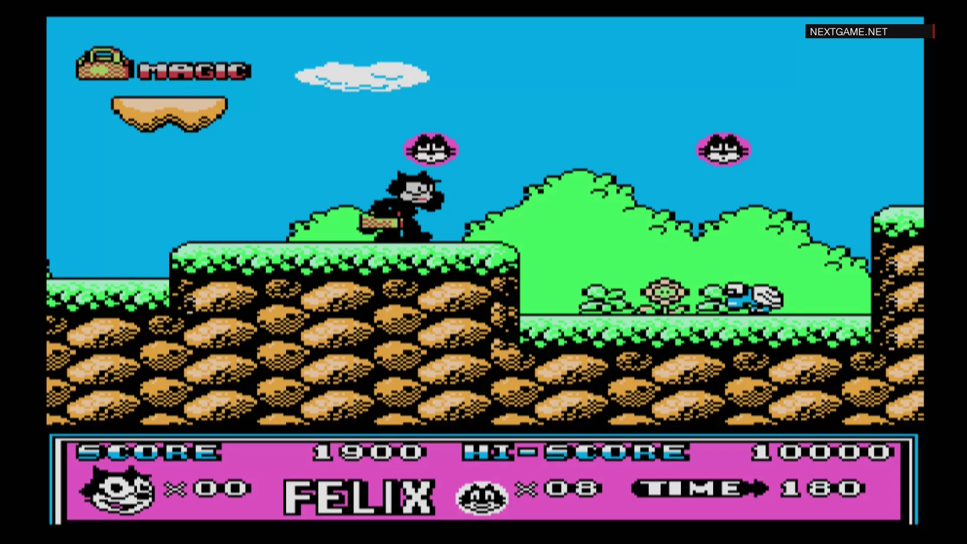 Купить картридж Кот Феликс (Felix the Cat) Русская Версия (16 bit) для Сеги