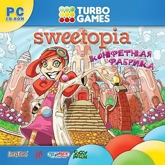 Turbo games. TURBOGAMES игры. Конфетная фабрика игра. TURBOGAMES игра диск. Sweetopia конфетная фабрика.