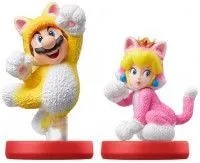 Amiibo: Комплект фигурок: Марио-кот (Cat Mario) + Пич-кошка (Cat Peach) (Super Mario Collection)