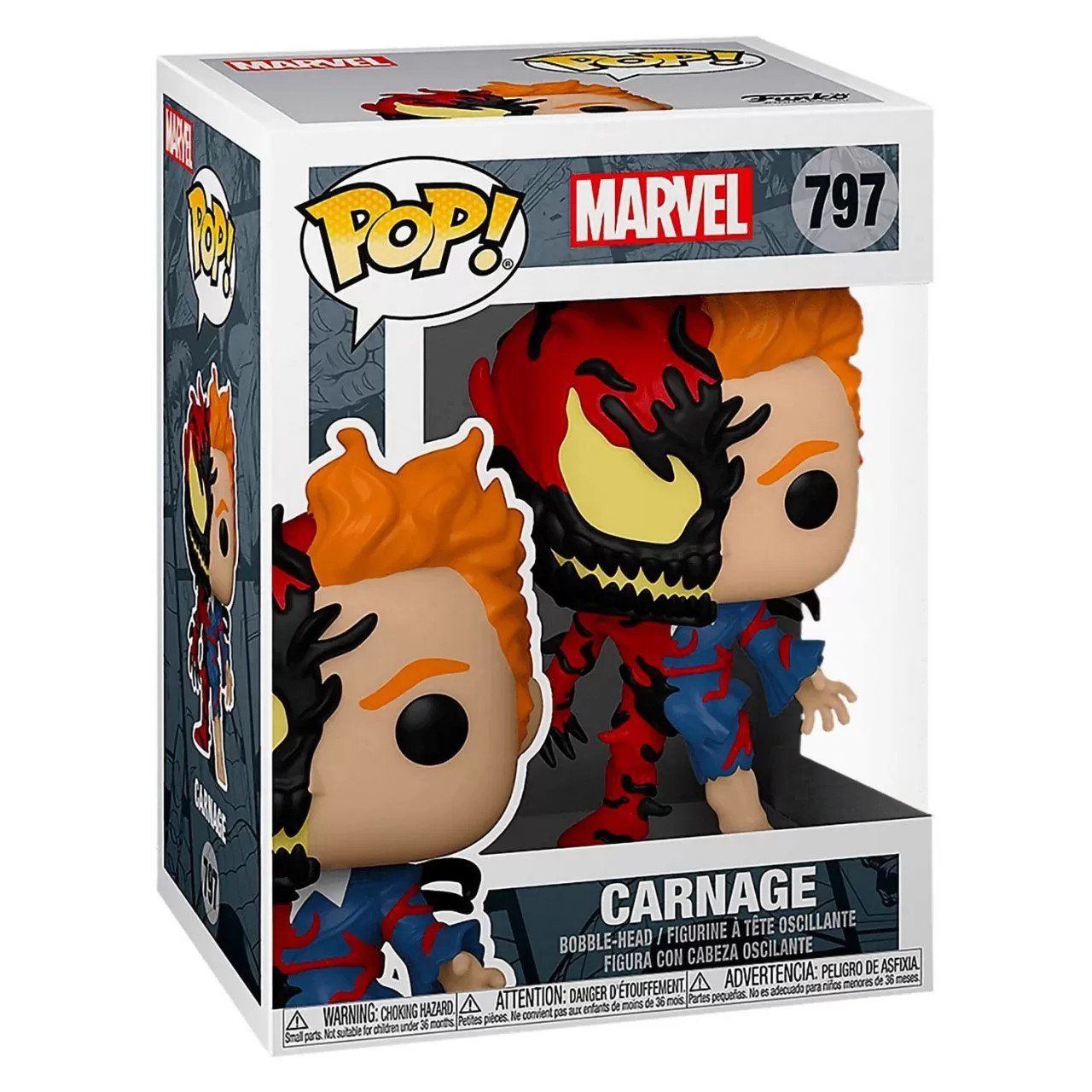 Фигурка Funko POP! Bobble: Карнаж (Carnage (Exc)) Марвел (Marvel) (54615)  9,5 см купить в Москве по цене 1 330 р в каталоге интернет магазина  «NextGame» - характеристики, сравнение, описание, скидки, доставка