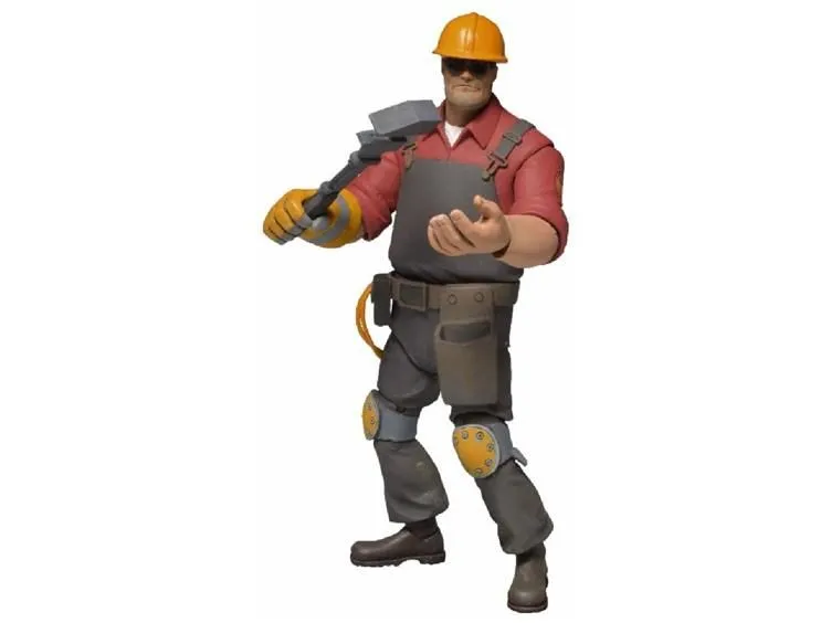 Red NECA Team Fortress 2 RED Series 3 Deluxe Limited Edition Action Figure Engineer