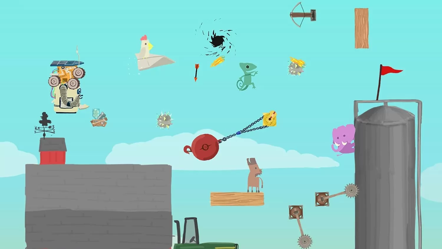 Купить игру Ultimate Chicken Horse A-Neigh-Versary Edition Русская версия  (Switch) для Nintendo Switch в Москве - NextGame