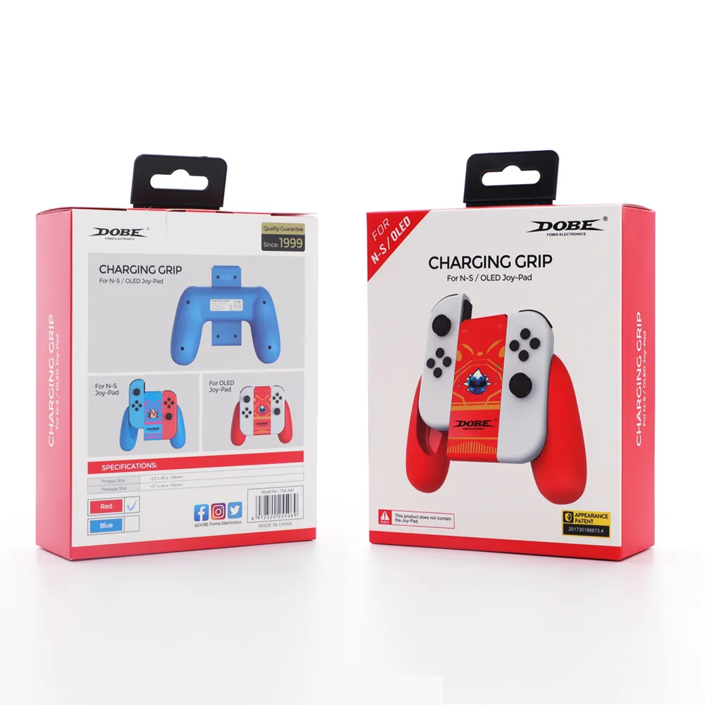 Подзаряжающий держатель для контроллеров Joy-Con Charging Grip DOBE Красный  (Red) (TNS-880) (Switch) купить в Москве по цене 1 650 р в каталоге  интернет магазина «NextGame» - характеристики, сравнение, описание, скидки,  доставка