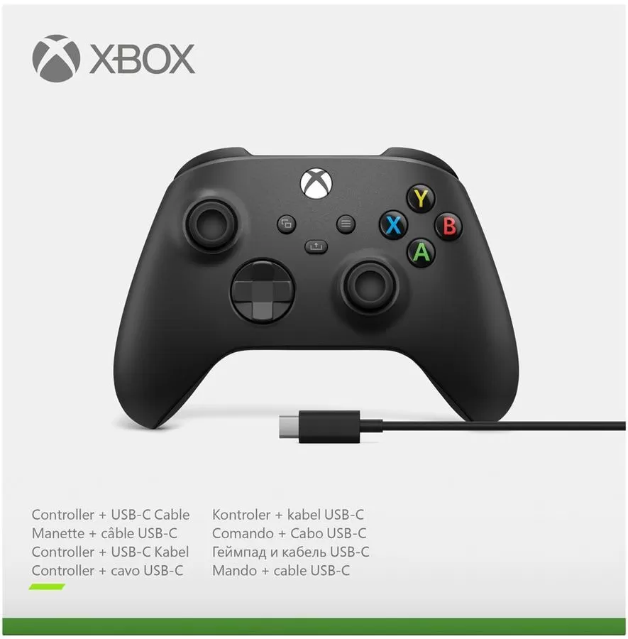 Купить Геймпад беспроводной Microsoft Xbox Wireless Controller Carbon Black  (Черный Карбон) + Кабель USB Type-C Оригинал (Xbox One/Series  X/S/PC/Android/IOS) для Microsoft Xbox One в Москве - NextGame