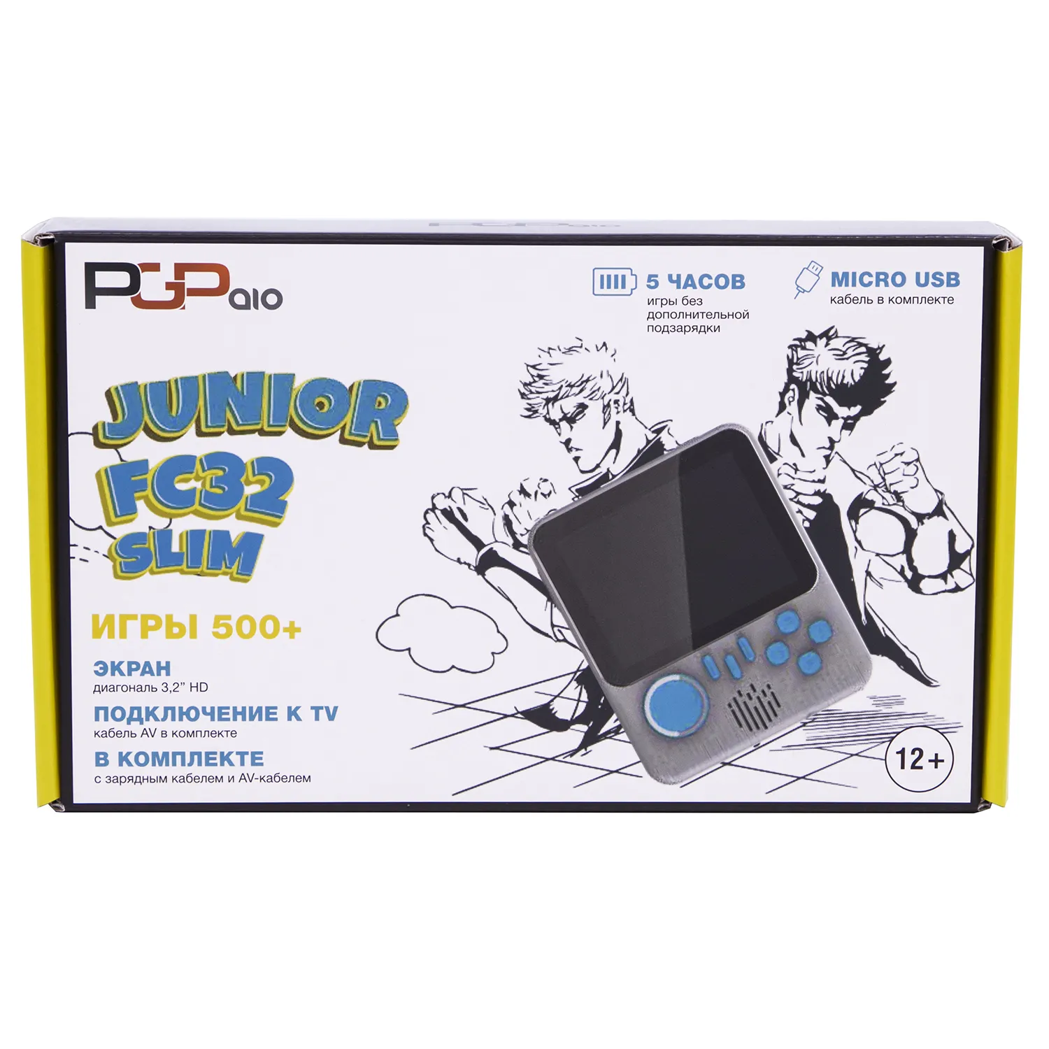 Портативная игровая приставка 8 bit PGP AIO Junior FC32b Slim (500 в 1) +  500 встроенных игр (Серый) 8 bit, Денди (Dendy) - купить в Москве недорого  - NextGame