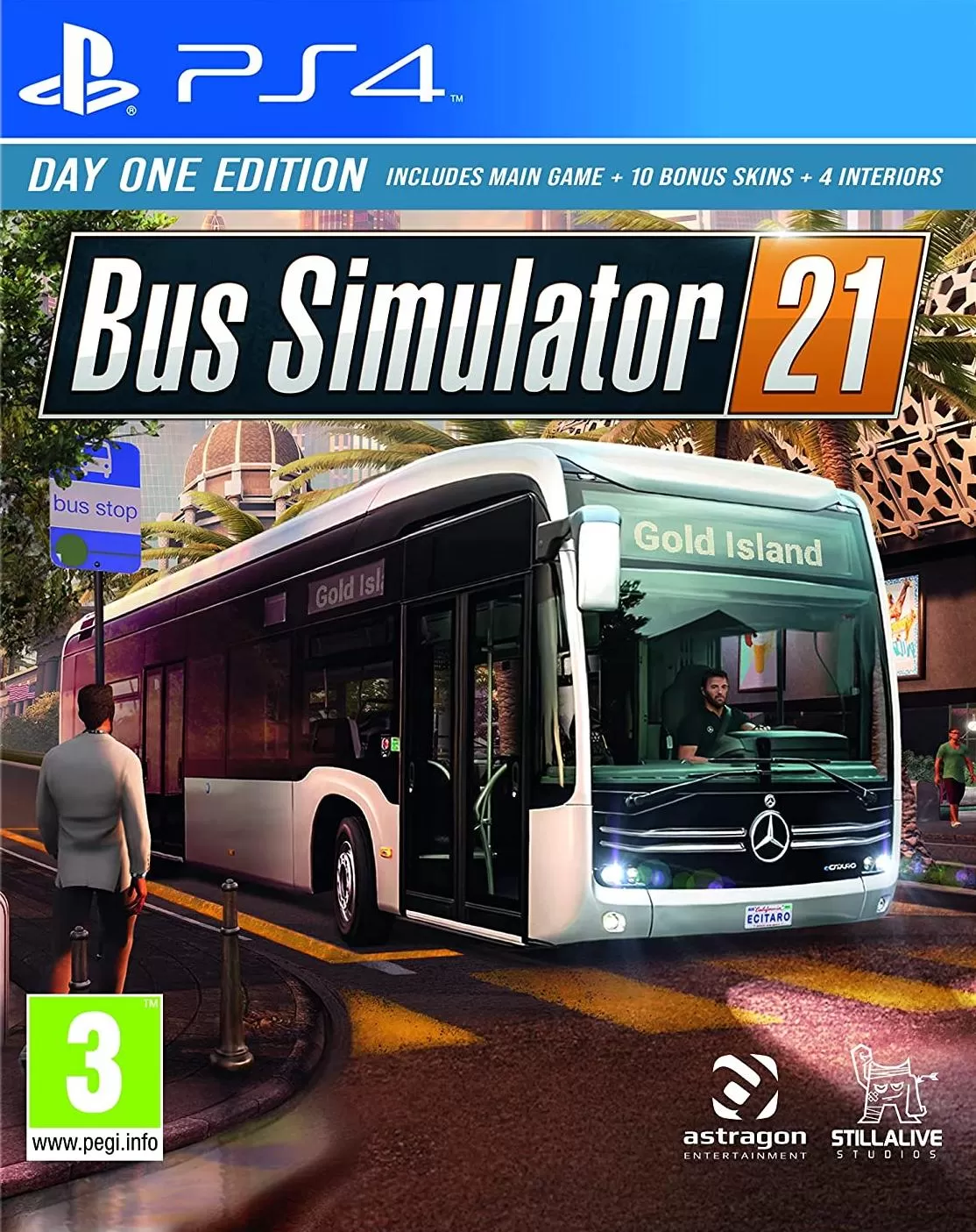 Видеоигра Bus Simulator 21 Day One Edition (Издание первого дня) Русская  Версия (PS4)