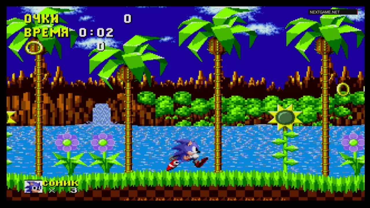 Купить картридж Соник Ежик (Sonic The Hedgehog) Русская Версия (16 bit) для  Сеги