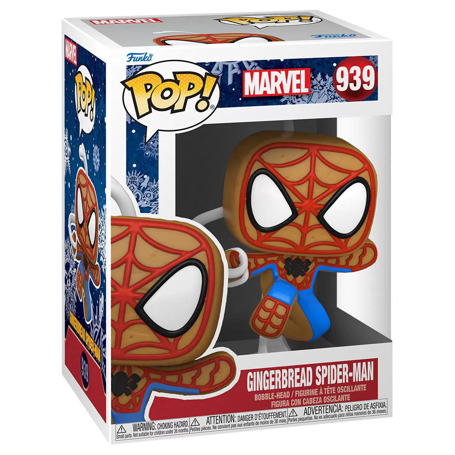 Купить Фигурка Funko POP! Bobble: Пряник Человек-Паук (Gingerbread  Spider-Man) Марвел: Рождественский праздник (Marvel: Holiday) (50664) 9,5  см по цене 2 000 р в Москве в каталоге интернет магазина 