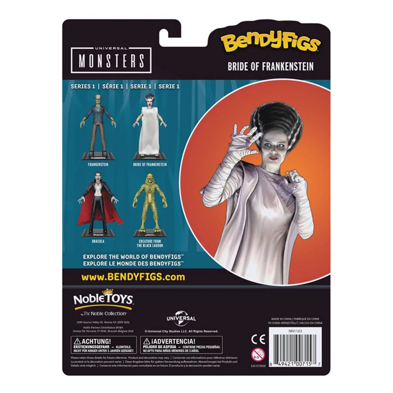 Фигурка The Noble Collection Bendyfig Universal: Невеста Франкенштейна  (Bride of Frankenstein) 19 см купить в Москве по цене 2 660 р в каталоге  интернет магазина «NextGame» - характеристики, сравнение, описание, скидки,  доставка