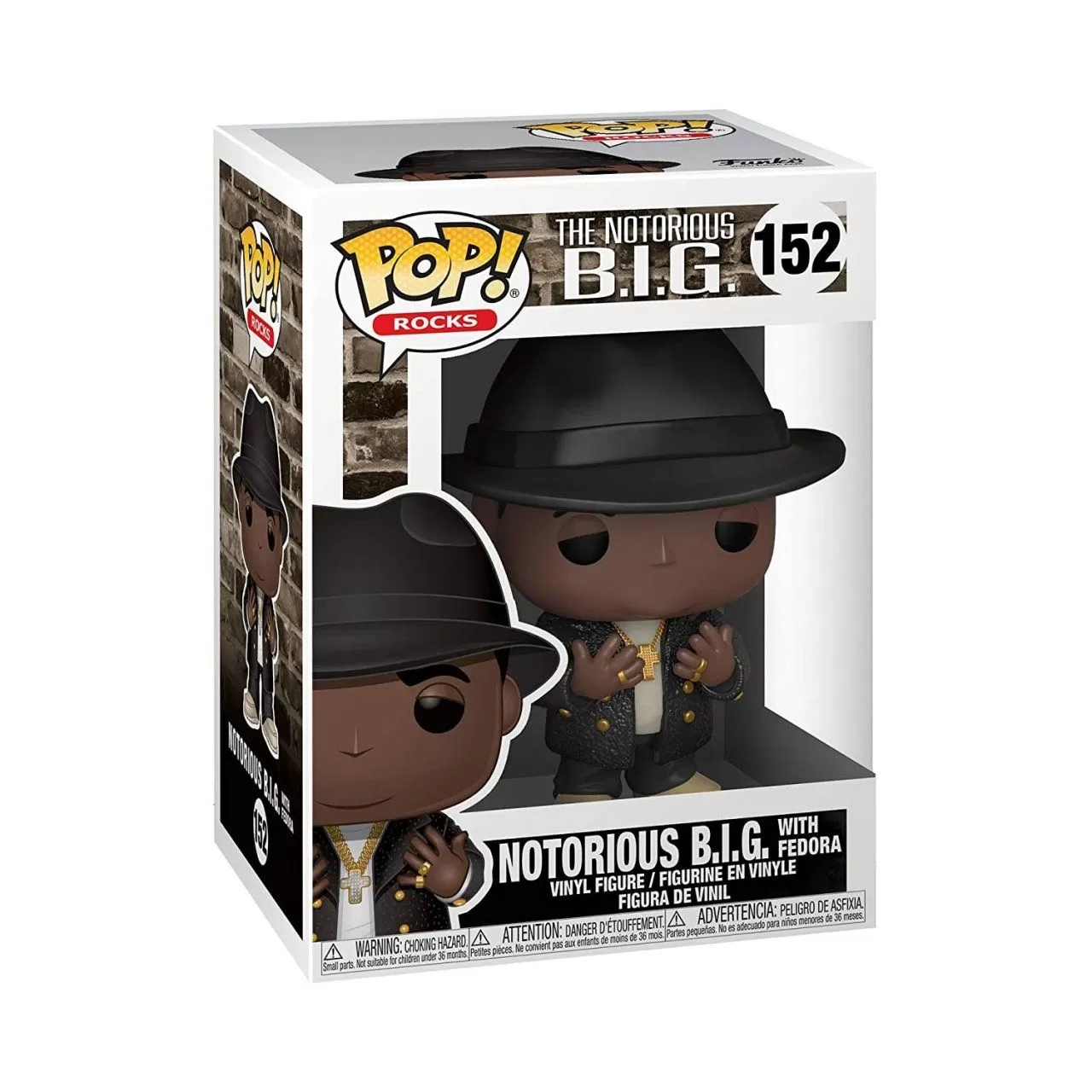 Фигурка Funko POP! Vinyl: Бигги (Biggie) Ноториус Би.Ай.Джи в Федоре  (Notorious B.I.G. with Fedora) (45430) 9,5 см купить в Москве по цене 1 070  р в каталоге интернет магазина «NextGame» - характеристики,