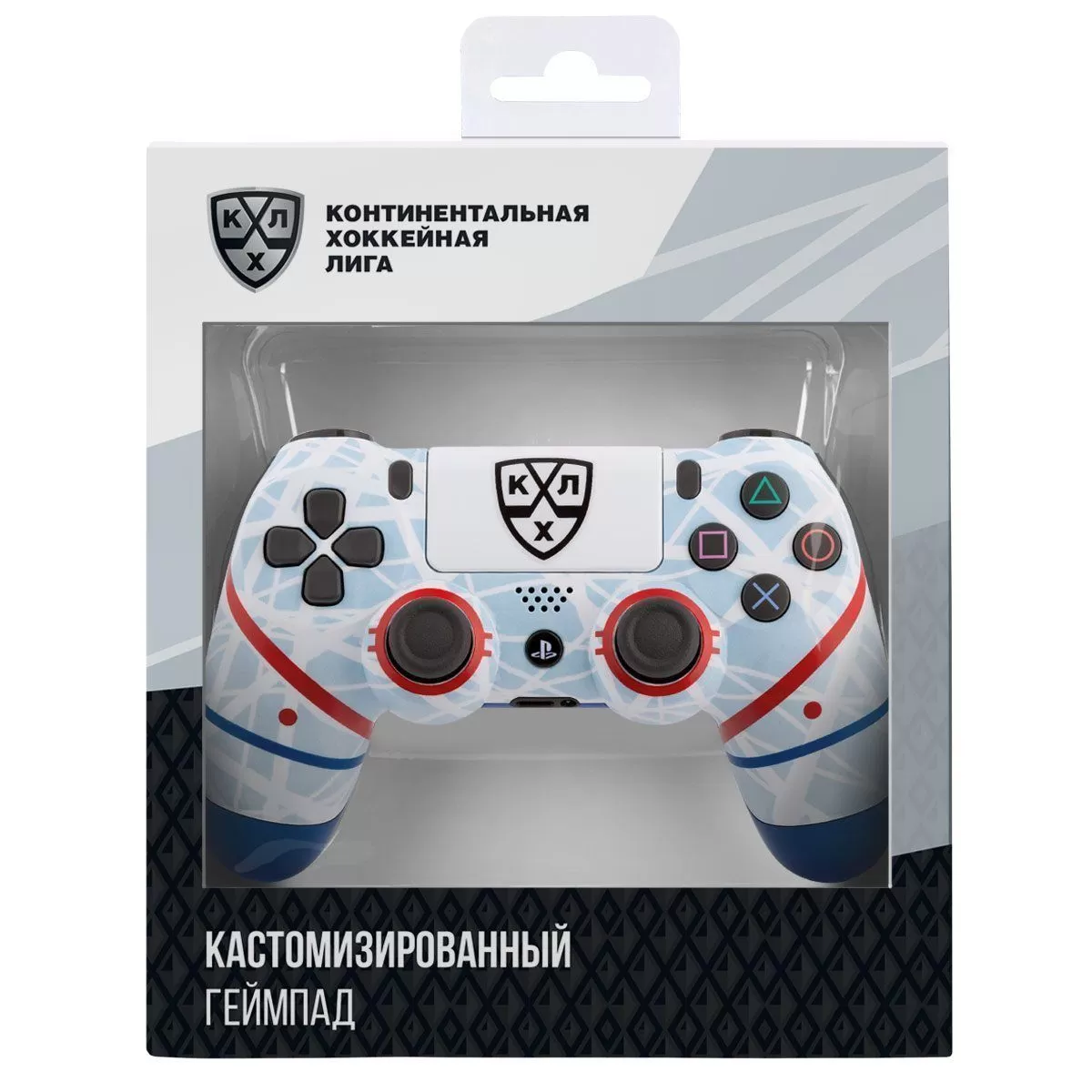 Купить геймпад беспроводной (кастомизированный) sony dualshock 4 wireless  controller кхл русский лёд rainbo (ps4) по цене 5 830.00 р в Москве в  каталоге интернет магазина NextGame - характеристики, сравнение, скидки,  доставка