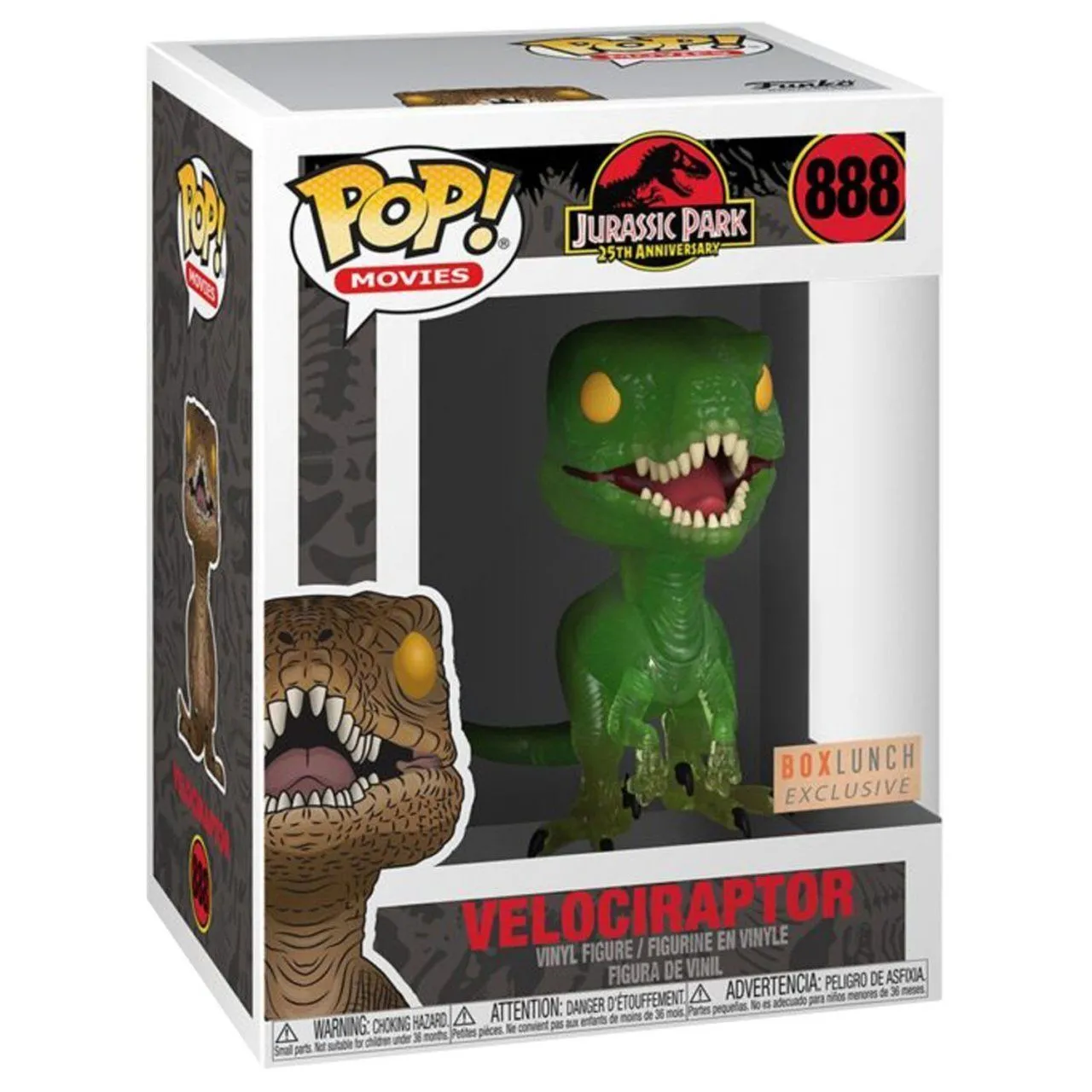 Набор Funko Pop and Tee: Фигурка Умный Раптор (Clever Raptor) Парк юрского  периода (Jurassic Park) (47630) 9,5 см + Футболка Умный Раптор (Clever  Raptor) Парк юрского периода (Jurassic Park) Серая, Размер L