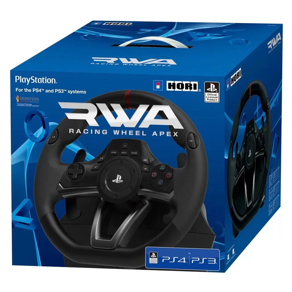 Купить руль с педалями hori racing wheel apex (ps4-052e) (pc/ps3/ps4/) по  цене 14 910 р в Москве в каталоге интернет магазина NextGame -  характеристики, сравнение, скидки, доставка