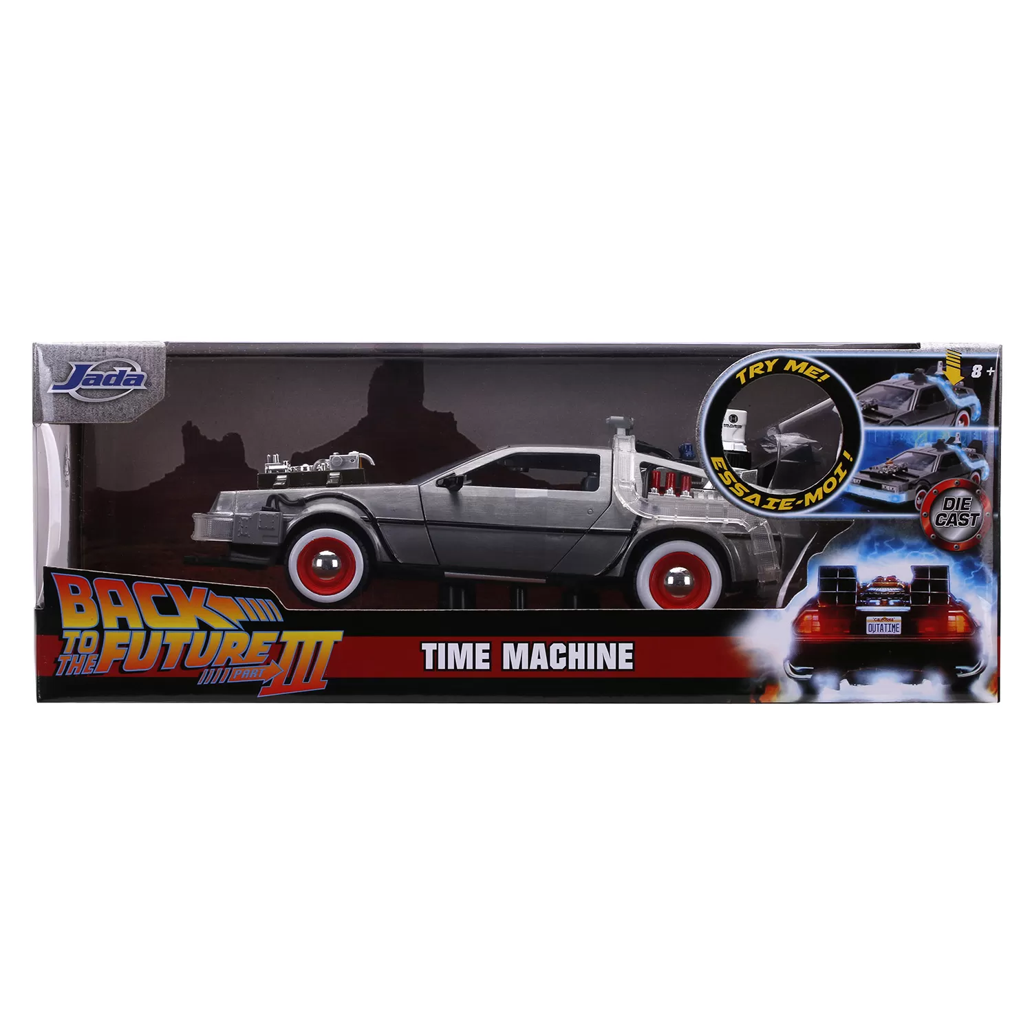 Персонажи фильмов Модель машинки Jada Toys Hollywood Rides: Машина Времени  (Time Machine) Назад в Будущее 3 (Back to the Future 3) (32166) 1:24 купить  в Москве по цене 3 830 р в