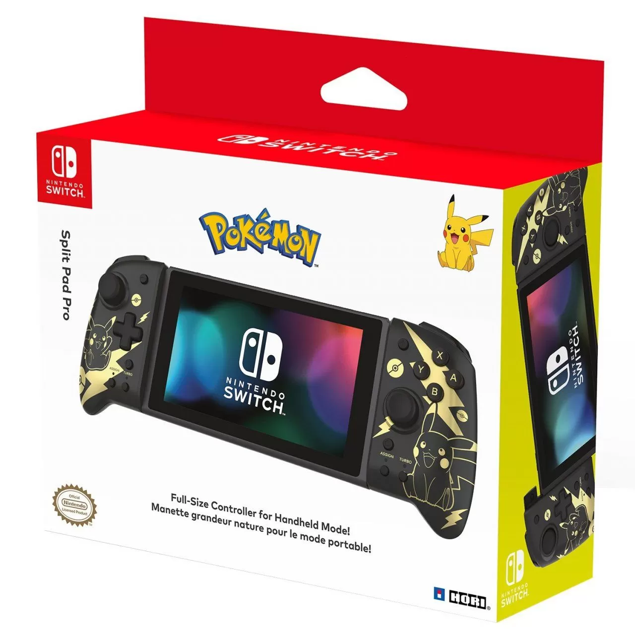 Набор из 2-х контроллеров Joy-Con Split pad pro Пикачу Черный и Золотой  (Pikachu Black & Gold) Hori (NSW-295U) (Switch) купить в Москве по цене  11 500 р в каталоге интернет магазина «NextGame» -