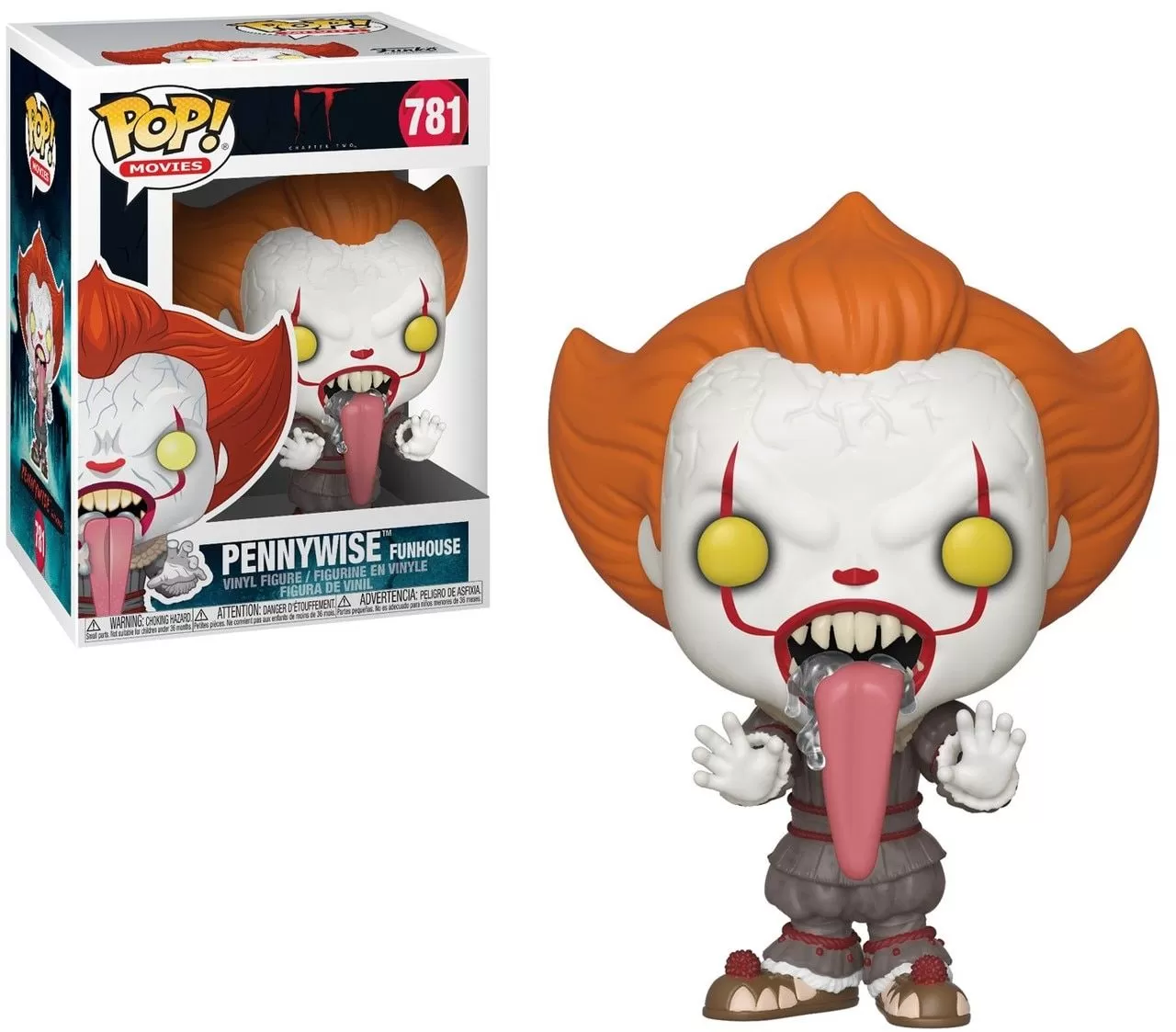 Фигурка Funko POP! Vinyl: Пеннивайз с собачим языком (Pennywise with Dog  Tongue) ОНО: Часть 2 (IT Chapter 2) (40631) 9,5 см