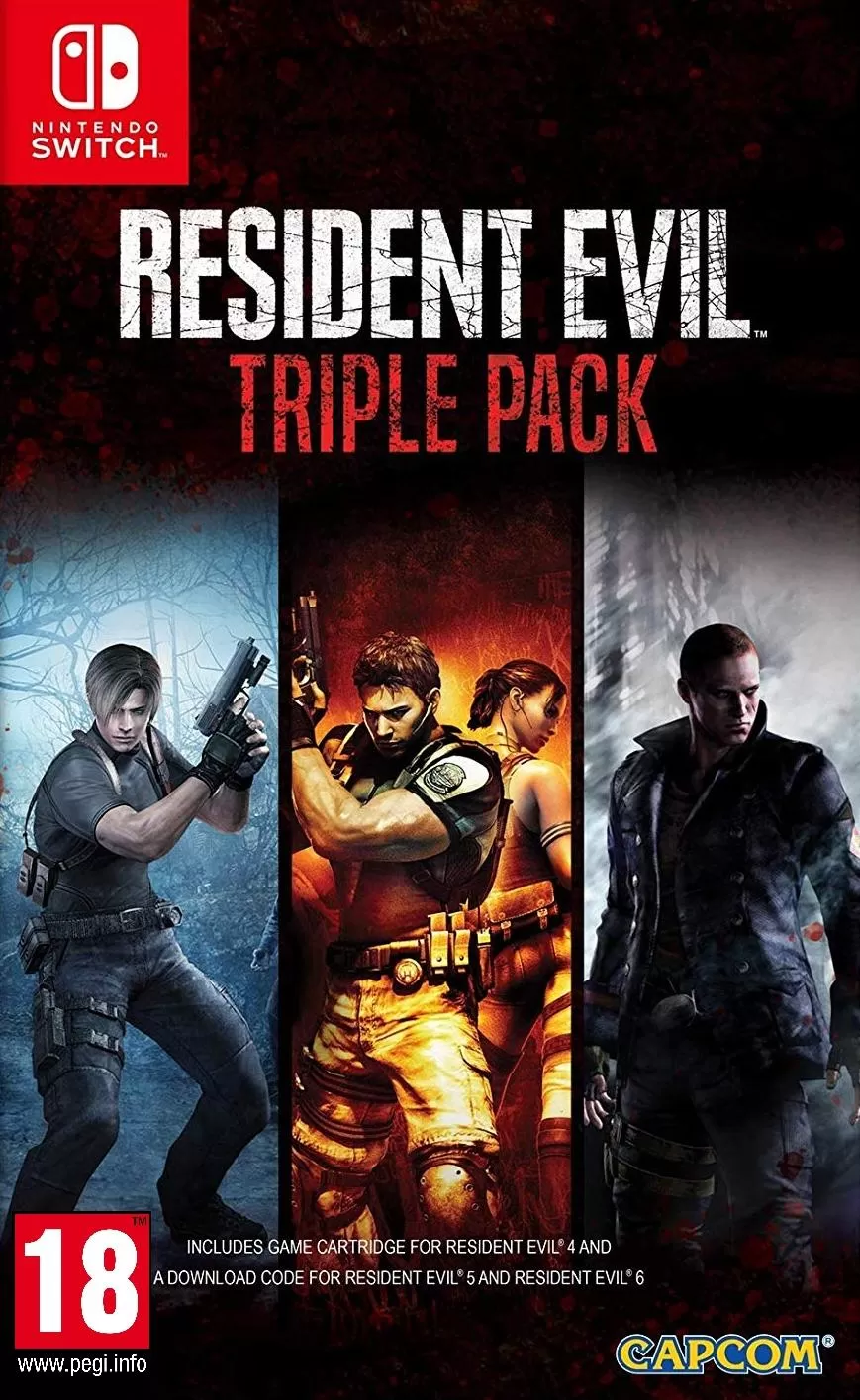 Купить игру Resident Evil Triple Pack (Resident Evil 4, 5, 6) (Switch) для  Nintendo Switch в Москве - NextGame