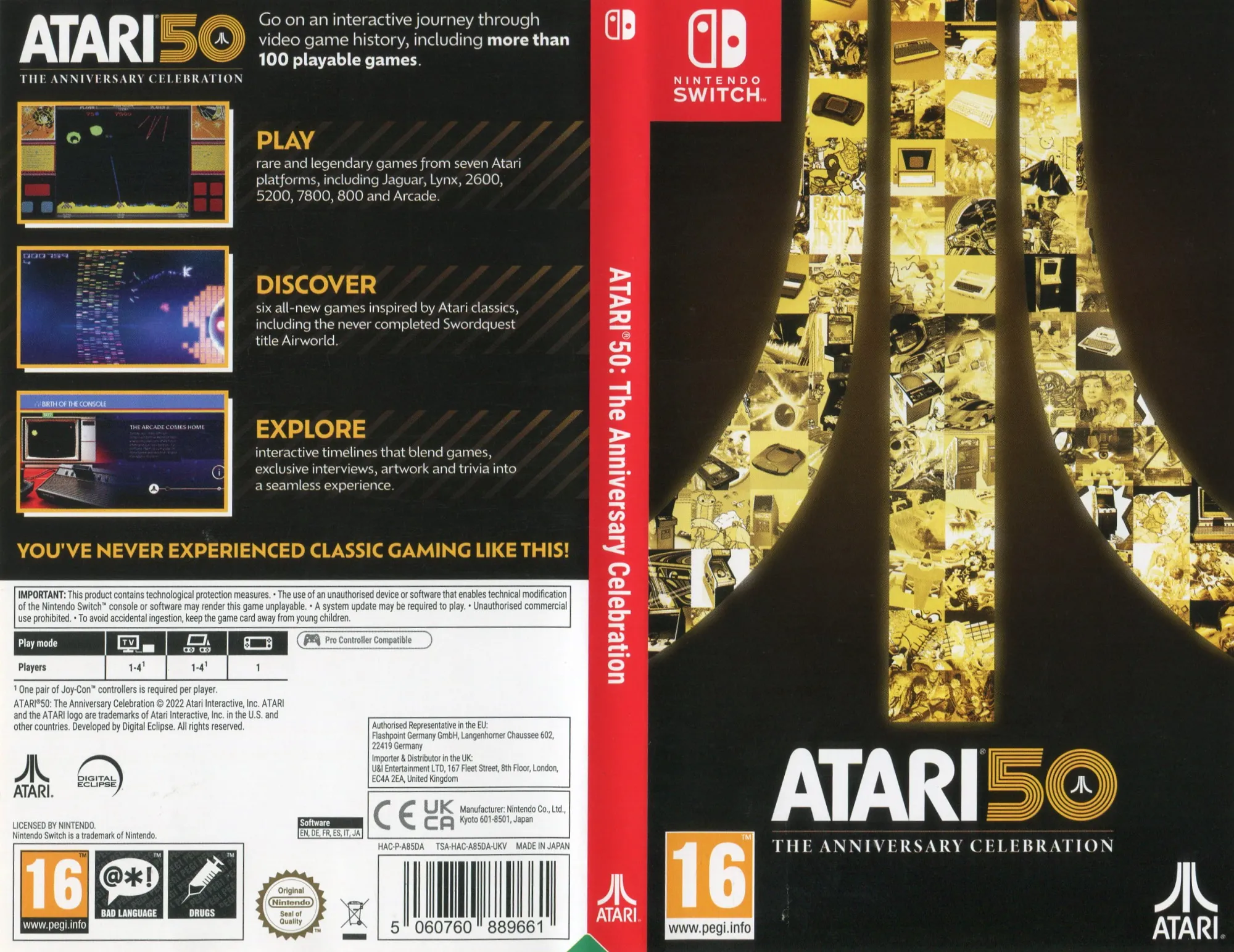 Игра Atari 50: The Anniversary Celebration (Switch)