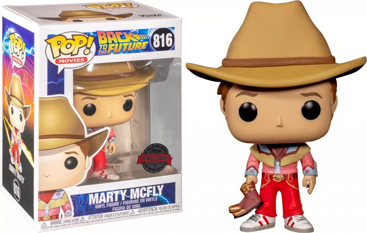 Фигурка Funko POP! Vinyl: Марти Макфлай Ковбой (Marty McFly Cowboy) Назад в  будущее (BTTF) (Exc) (43090) 9,5 см