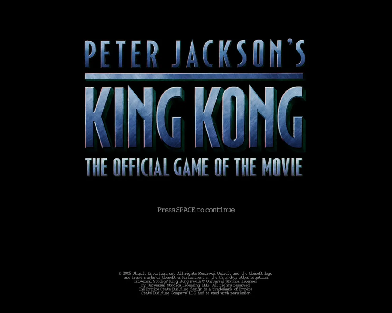 Peter jackson's best sale king kong ps2