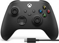    Microsoft Xbox Wireless Controller Carbon Black ( ) +  USB Type-C  (Xbox One/Series X/S/PC/Android/IOS) 