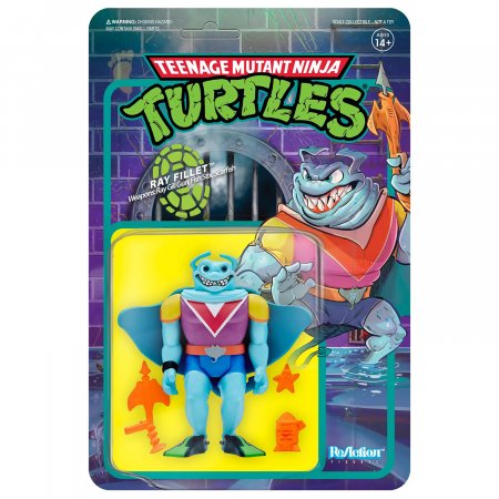   Super7 ReAction figures:   (Ray Fillet) - (TMNT: Teenage Mutant Ninja Turtles) (TMNTW04-RAY-01) 9,5  